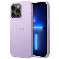 Husa Apple iPhone GUESS 14 Pro Saffiano curea violet Case