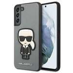 Husa KARL LAGERFELD Samsung Galaxy S22 Plus Saffiano Ikonik Karl's Patch Husă rigidă argintie
