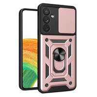 Husa Armor husa Hybrid Camshield pentru Samsung Galaxy A14 Capac blindat pentru camera foto roz Case