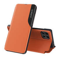 Eco Leather View Case husă elegantă husa cu clapetă și funcție stand Samsung Galaxy A22 4G portocaliu