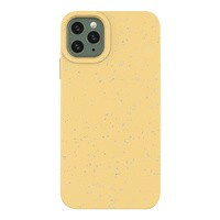 Eco Case husa  la iPhone 11 Pro Max silikonou caz de acoperire pentru telefonul galben