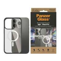 HusaCase MagSafe iPhone PanzerGlass Clear 14 Pro 6.1" antibacterian negru/negru 0414