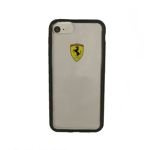 Husa FERRARI Apple iPhone  7 8 Clear Black Case