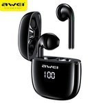 AWEI Bluetooth 5.0 T28P TWS Earphones Docking Station Black