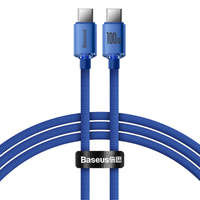 Baseus Crystal Shine Series cable USB cable for fast charging and data transfer USB Type C - USB Type C 100W 1.2m blue (CAJY000603)