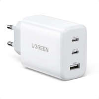 incarcator Ugreen de mare viteză 2x USB tip C / USB 65W PD3.0, QC3.0/4.0+ alb (CD275)