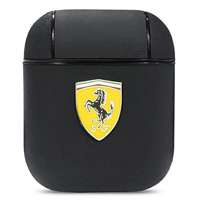 Ferrari FESA2LEBK Husă pentru AirPods negru/negru On Track Leather