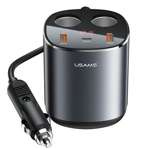 Splitter auto USAMS 2xUSB-A / 1xUSB-C C28 245W gri / gri CC151TC01 (US-CC151)