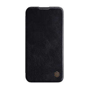 Husa nillkin Qin Pro din piele Case pentru iPhone 14 Plus (negru)