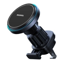 Suport pentru telefon auto Joyroom cu încărcător inductiv (compatibil MagSafe) cu ventilator de aerisire - negru (JR-ZS387)