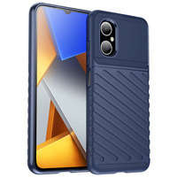 Case husanou Tunet Xiaomi Redmi Notă 11E / Redmi 10 5G / Redmi 10 Prime+ 5G / Poco M4 5G siliko blindat acoperă albastru