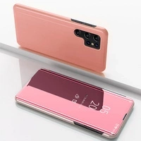 Husa Clear View Case pentru husa Samsung Galaxy S25 Ultra cu clapa - roz