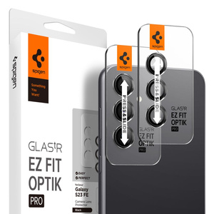 Capac pentru cameră Spigen Optik.tr "ez Fit" Camera Protector 2-pack Galaxy S23 Fe Negru