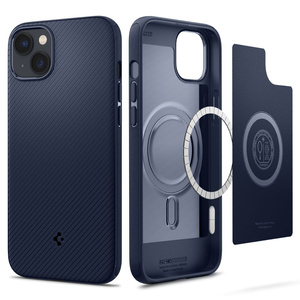Husa Spigen Mag Armor iPhone 14 Plus albastru marin