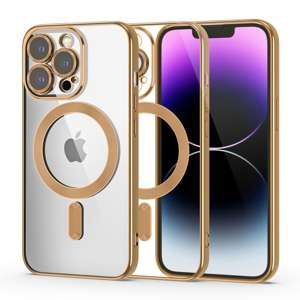 Husa Tech-protect Magshine MagSafe iPhone  14 Pro Gold Case