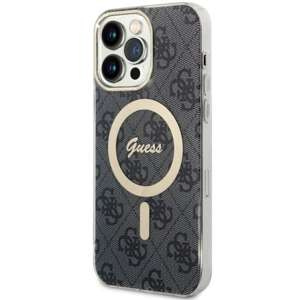 Husa iPhonecase MagSafe Guess GUHMP14XH4STK 14 Pro Max 6.7" negru/negru 4G dură Case