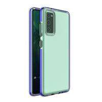 Primăvară Case husă din gel husa cu ramă colorată pentru Samsung Galaxy A72 4G albastru închis