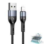 Cablu împletitură USAMS USB Apple Lightning SJ448ZJ01 US-SJ448 U55 2A 1m negru