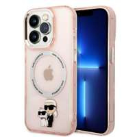 Husa Apple iPhone MagSafe KARL LAGERFELD 14 Pro Max IML NFT Karl&Choupette Pink Hardcase