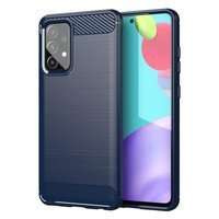 Carbon Case flexibil husa capac flexibil Samsung Galaxy A72 4G albastru