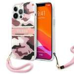 Husa Apple iPhone 13 Pro Max Camo Strap Collection, roz