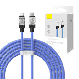 Cablu încărcare rapidă Baseus USB-C to Lightning CoolPlay Series 20W 2m (violet)