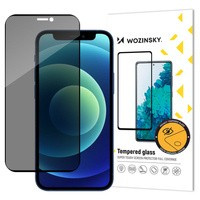 Sticlă de confidențialitate Wozinsky Sticlă Szkło hartowane pentru iPhone 12 Pro / iPhone 12 cu filtru de privatizare anti-spion