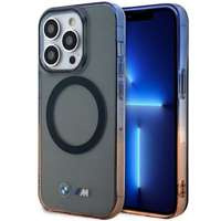 Husa iPhonecase BMW BMHMP14LHTGE 14 Pro 6.1" gri/gri gri, barei de protecție cu gradient dur MagSafe