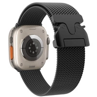 Bratara Milanese Loop din titan 42/44/45/46/49 mm - neagra