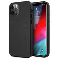 AMG AMHCP12LDOLBK iPhone 12 Pro Max 6.7" negru/negru tarecase Piele cu ștampilă fierbinte