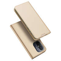 Husa husa Dux Ducis Skin Pro pentru Xiaomi Redmi 11A / Poco C55 / Redmi 12C flip cover card portofel stand de aur Case