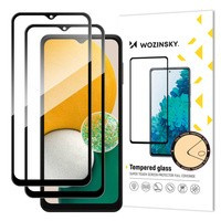 Wozinsky Set 2x Super Durable Full Glue Szkło hartowane Ecran complet cu Case prietenoasă Samsung Galaxy A13 5G Negru
