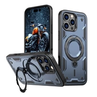Husă Hybrid Armor Trendy cu MagSafe pentru iPhone 16 Pro - albastră