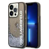 Husa Apple iPhone Liquid Glitter KARL LAGERFELD 14 Pro Max Elong Black Hardcase