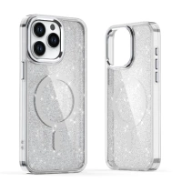 Glitter Case cu MagSafe pentru Samsung Galaxy A16 5G - albă