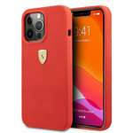 Husa FERRARI Apple iPhone 13 Pro Max Silicon Roșu Hardcase