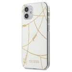 Case GUESS Apple iPhone 12 Mini Gold Chain Collection GUHCP12SPCUCHWH White Hardcase