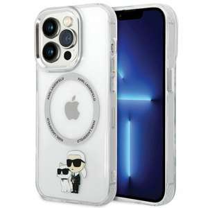 Husa Karl Lagerfeld KLHMP13LHNKCIT iPhone 13 Pro 6.1" hardcase transparent Iconic Karl&amp;Choupette MagSafe Case