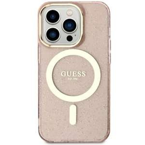 Husa Guess GUHMN61HCMCGP iPhone 11 / Xr 6.1" roz / roz tarecase Glitter Aur MagSafe Case