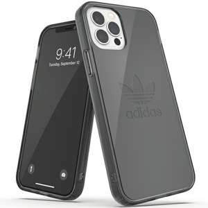 Adidas OR Protective iPhone 12/12 Pro Clear Case negru transparent / negru fumuriu 42385