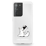 Husa KARL LAGERFELD Samsung Galaxy S21 Ultra Choupette Fun KLHCS21LCFNRC Hardcase clar