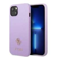 Husa iPhonecase Guess Guhcp13mps4mu 13 6.1" violet/purpuriu Hard Saffiano 4g Small Metal Logo Case