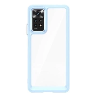 Case husa Spațiu exterior Xiaomi Poco M4 Pro caz cu cadru flexibil albastru