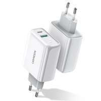 Ugreen wall charger USB Typ C / USB 36 W Quick Charge 4.0 Power Delivery white (60468 CD170)