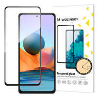 Wozinsky super dură Full Glue ecran complet din sticlă temperată cu cadru Case Friendly Xiaomi Redmi Note 10 Pro negru