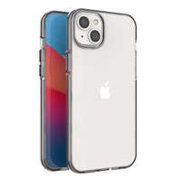 Case husa iPhonenou Spring 14 Plus siliko capac cu ramă neagră