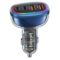 USAMS Charg. sam. 2xUSB-C 2xUSB-A C34 120W Fast Charge albastru/albastru CC169CC01 (US-CC169)