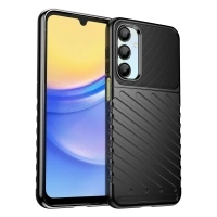 Husa Thunder pentru Husa blindata din silicon pentru Samsung Galaxy A56/A36 - Neagra