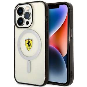 Husa iPhonecase MagSafe Ferrari FEHMP14XURKT 14 Pro Max 6.7" clar/transparent hard Outline Case