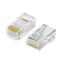 Ugreen 100x RJ45 8P8C conector final (UTP Cat. 5 / Cat. 5e) transparent (NW110)